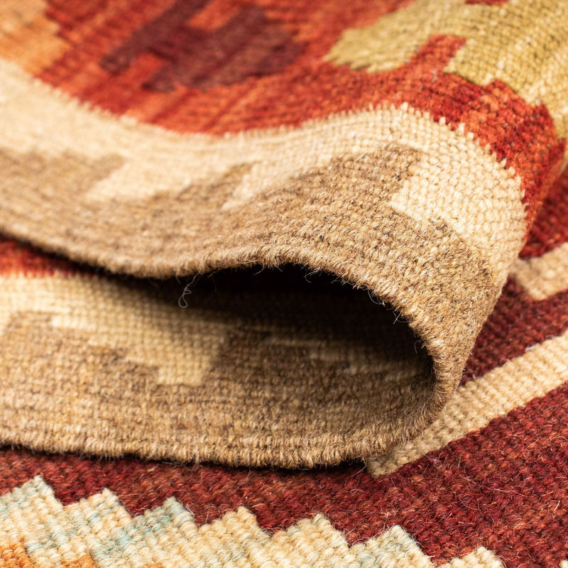 Loper Kelim tapijt - Oosters - 201 x 64 cm - lichtbruin