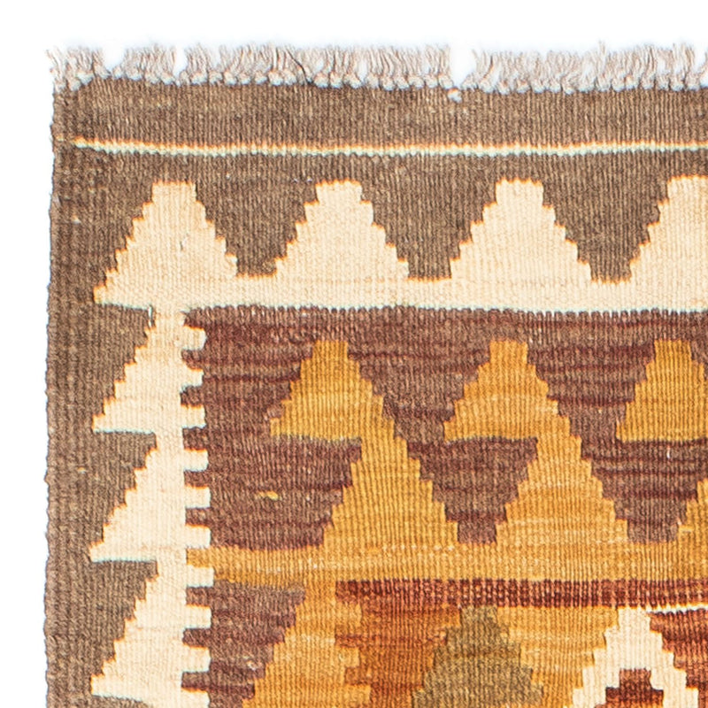 Loper Kelim tapijt - Oosters - 203 x 64 cm - lichtbruin