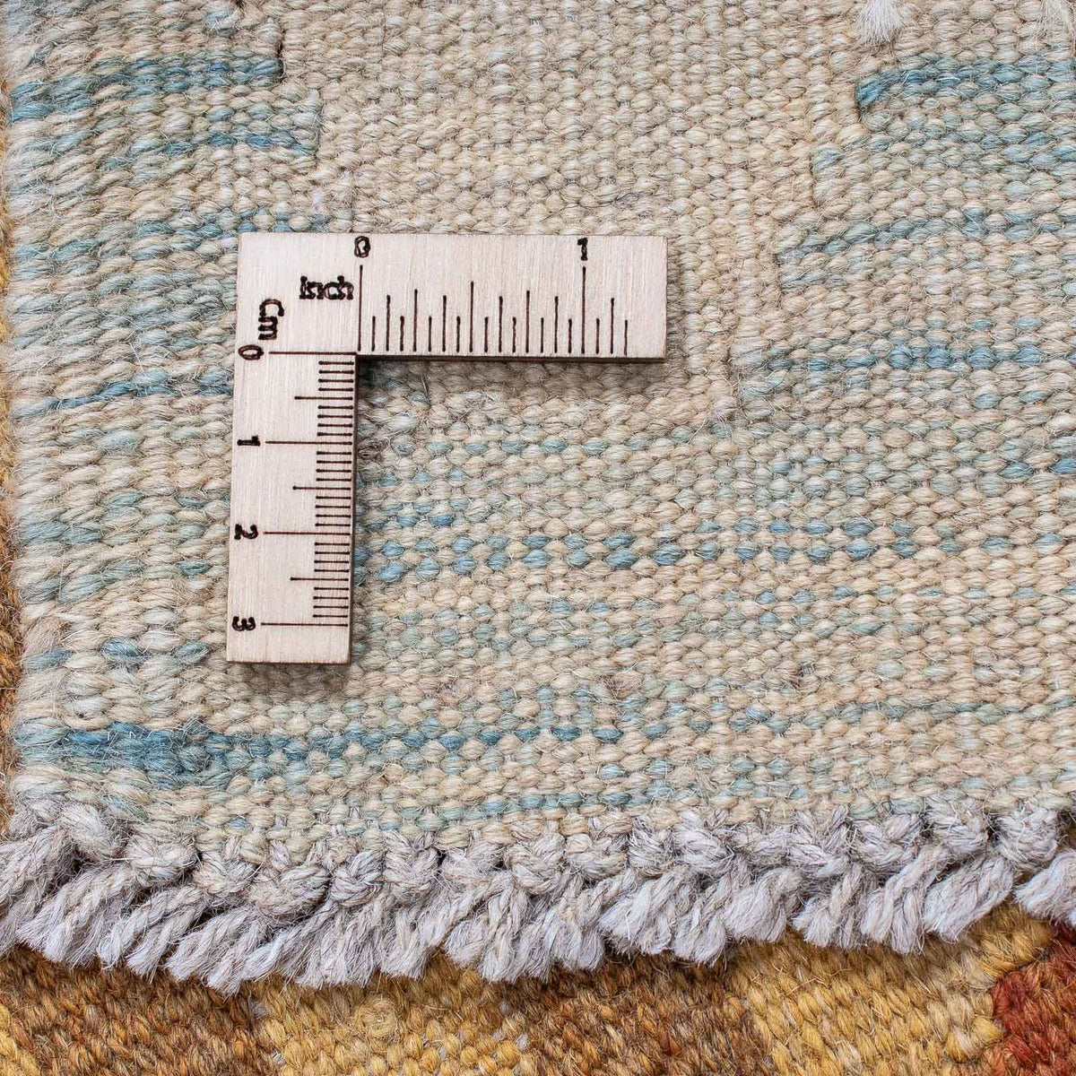 Loper Kelim tapijt - Splash - 202 x 62 cm - roest