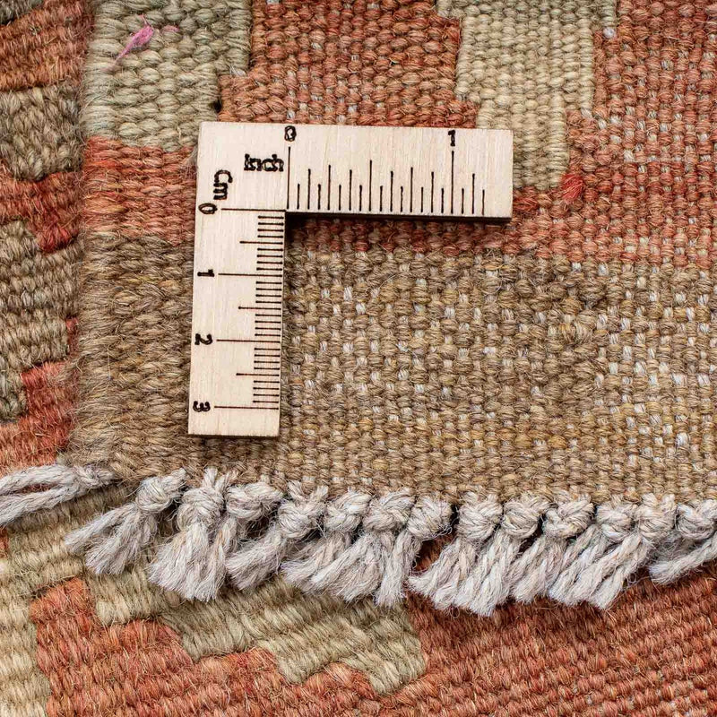 Loper Kelim tapijt - Splash - 207 x 65 cm - licht rood