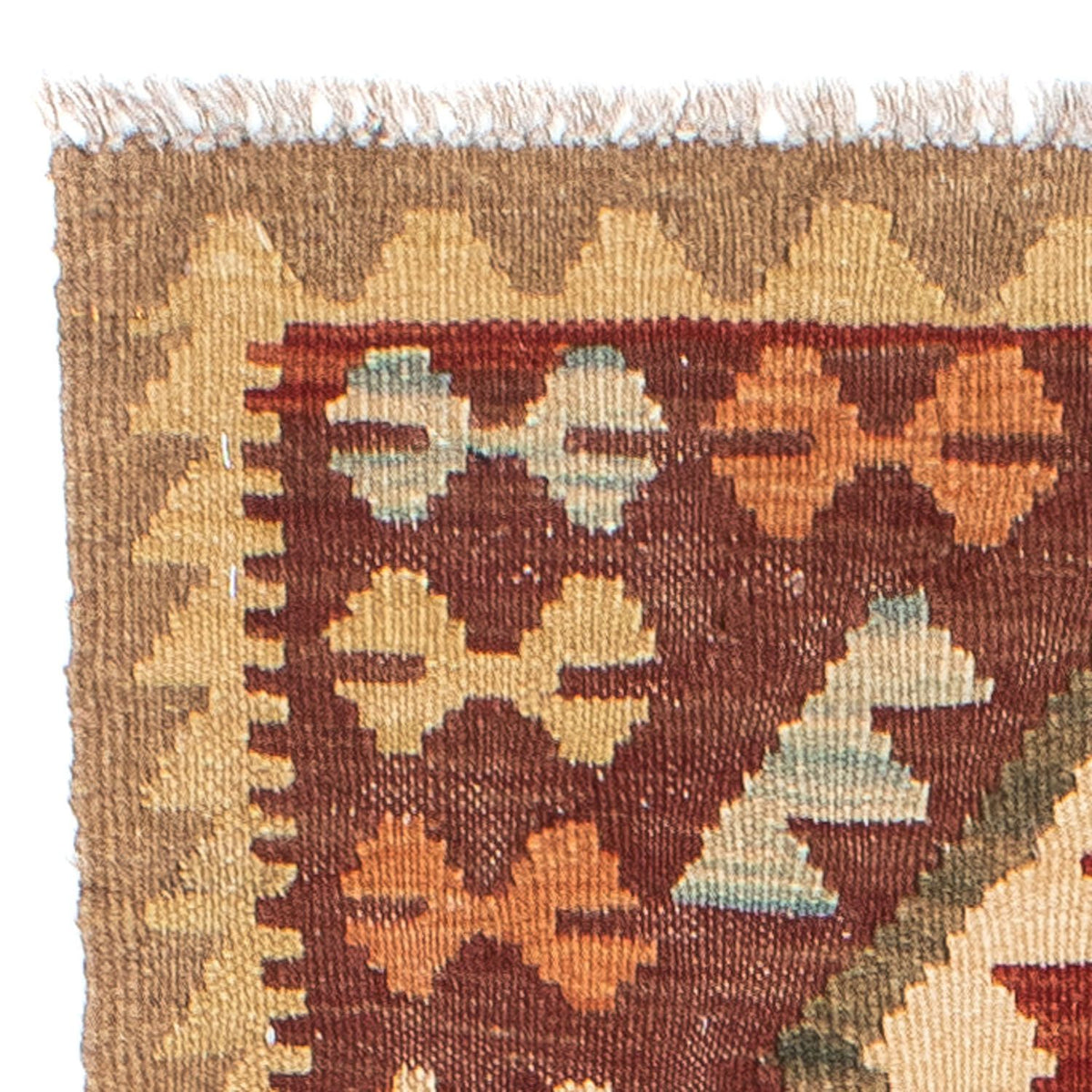 Loper Kelim tapijt - Oosters - 192 x 76 cm - bruin