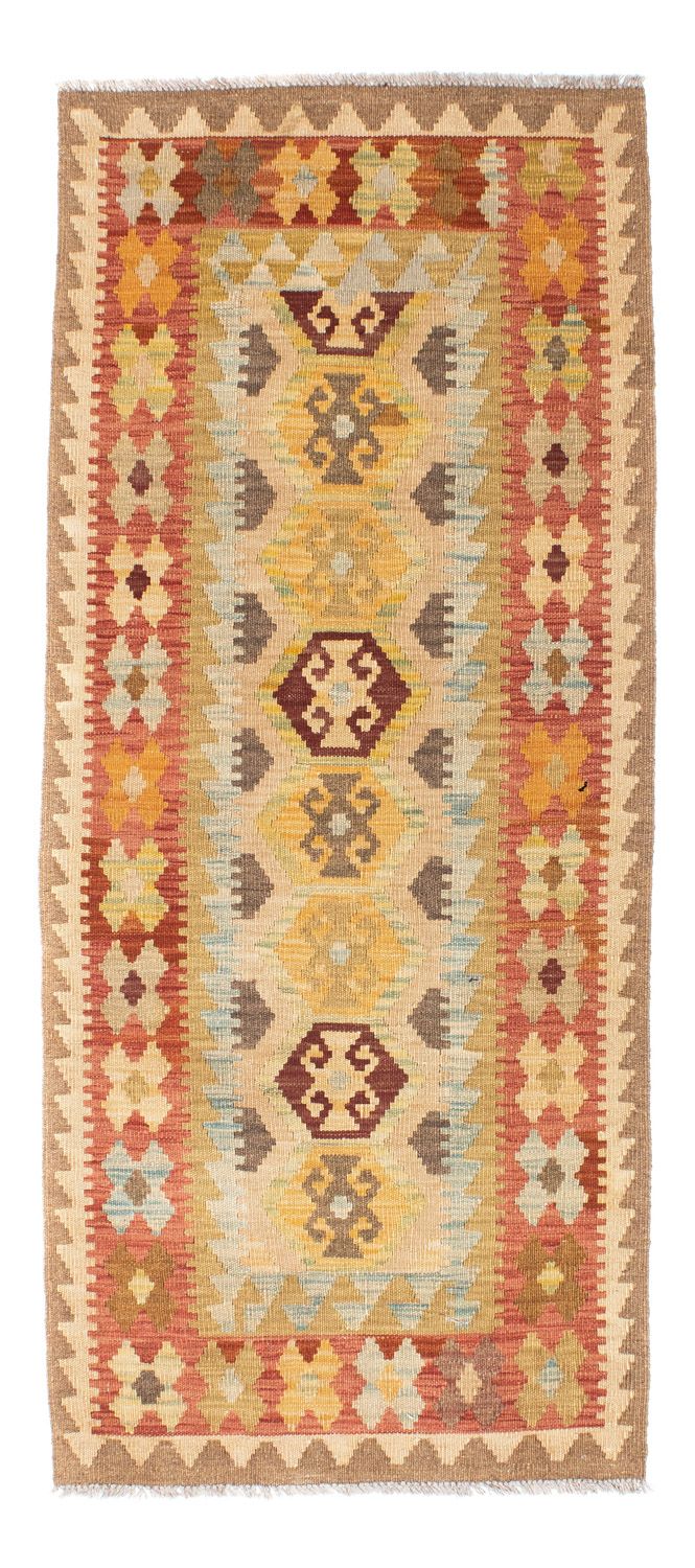 Loper Kelim tapijt - Oosters - 195 x 74 cm - beige