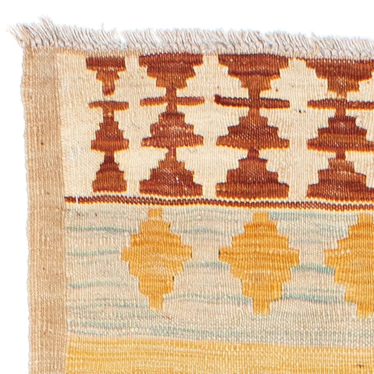 Loper Kelim tapijt - Oosters - 207 x 77 cm - beige