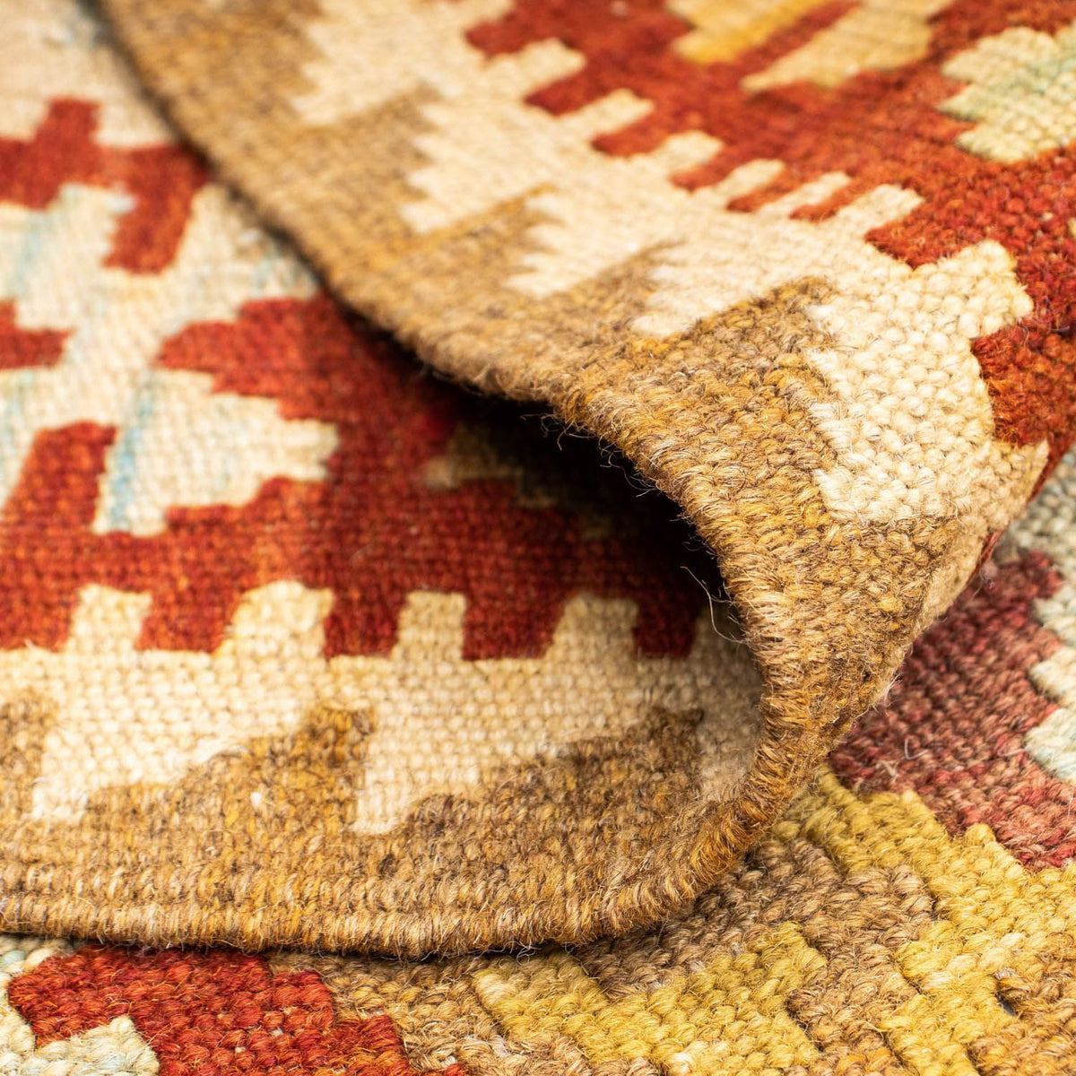 Loper Kelim tapijt - Oosters - 206 x 71 cm - beige