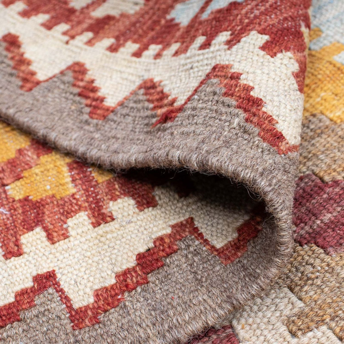 Kelim tapijt - Oosters - 192 x 143 cm - veelkleurig