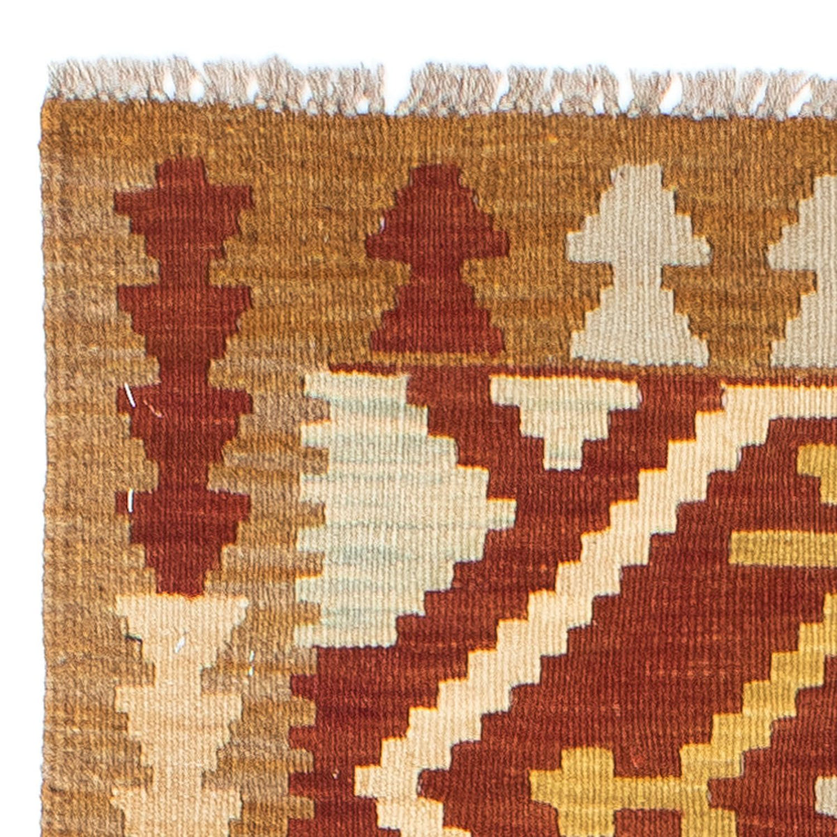 Loper Kelim tapijt - Oosters - 206 x 73 cm - roest