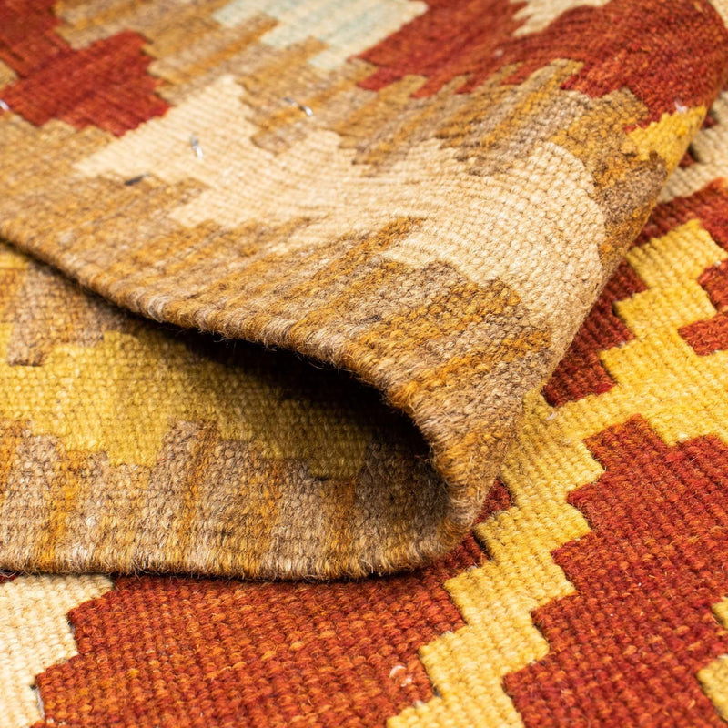 Loper Kelim tapijt - Oosters - 206 x 73 cm - roest