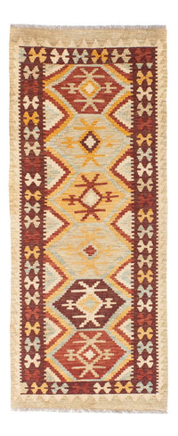 Loper Kelim tapijt - Oosters - 198 x 75 cm - beige