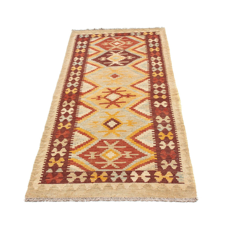 Loper Kelim tapijt - Oosters - 198 x 75 cm - beige