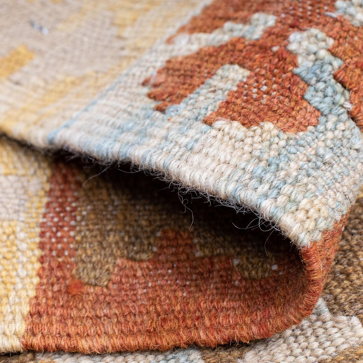 Loper Kelim tapijt - Splash - 194 x 65 cm - veelkleurig