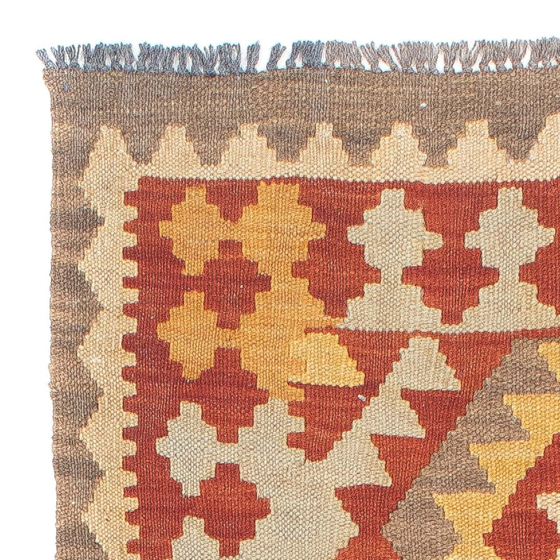 Loper Kelim tapijt - Splash - 206 x 66 cm - veelkleurig