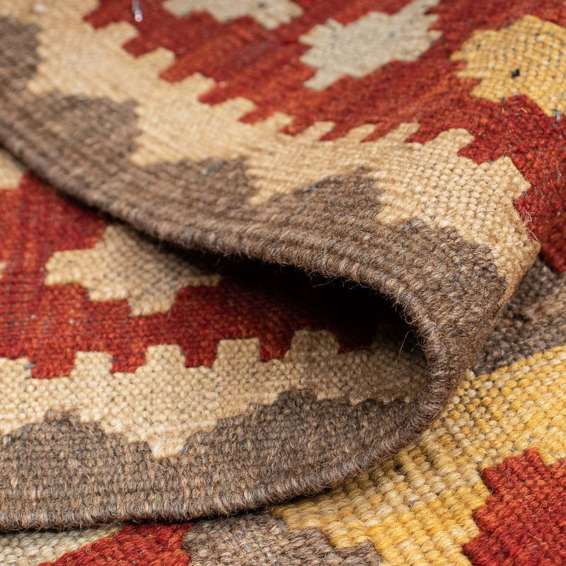 Loper Kelim tapijt - Splash - 206 x 66 cm - veelkleurig