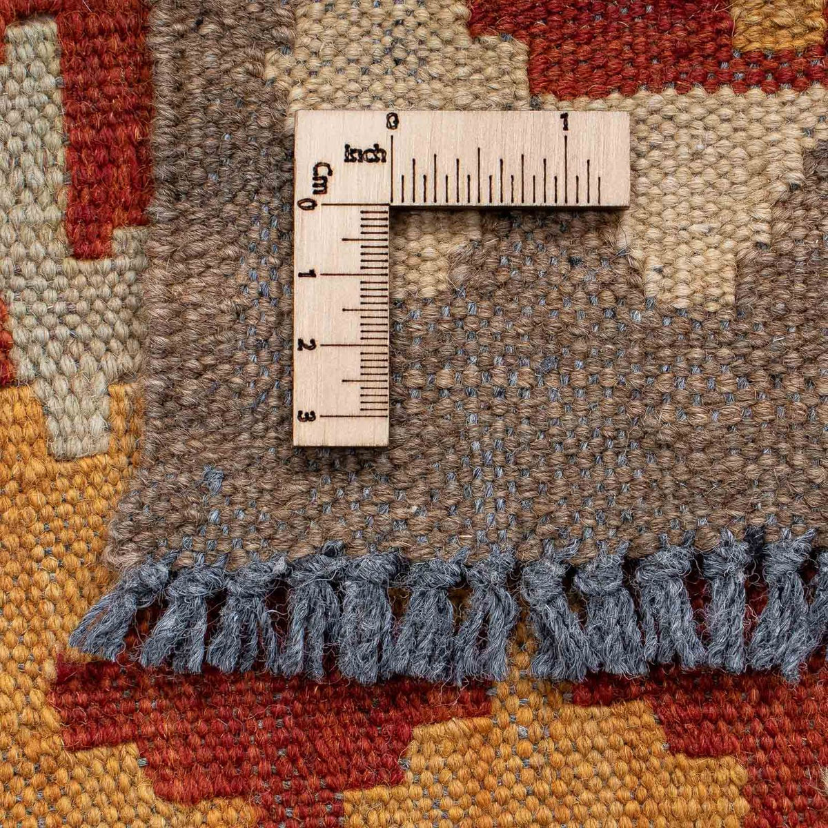 Loper Kelim tapijt - Splash - 206 x 66 cm - veelkleurig