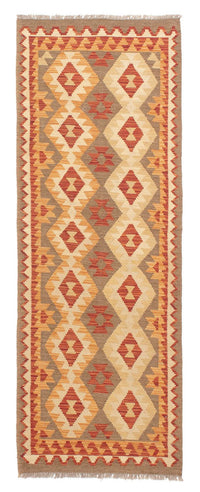 Loper Kelim tapijt - Splash - 193 x 66 cm - veelkleurig