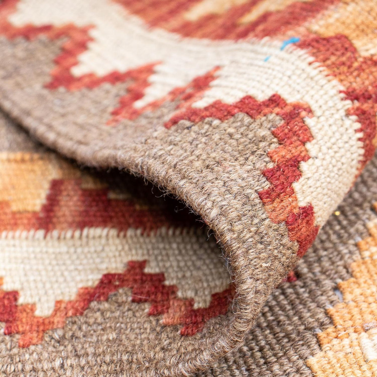 Loper Kelim tapijt - Splash - 193 x 66 cm - veelkleurig