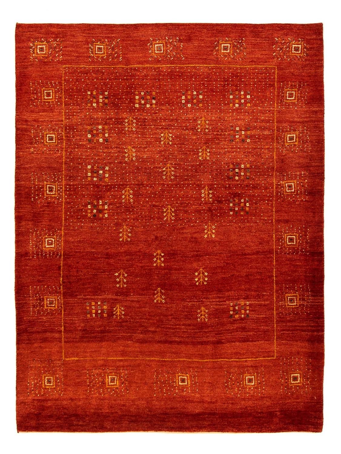 Gabbeh Tapijt - Loribaft Perzisch - 202 x 152 cm - donkerrood