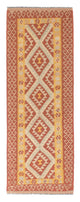 Loper Kelim tapijt - Splash - 203 x 69 cm - roest
