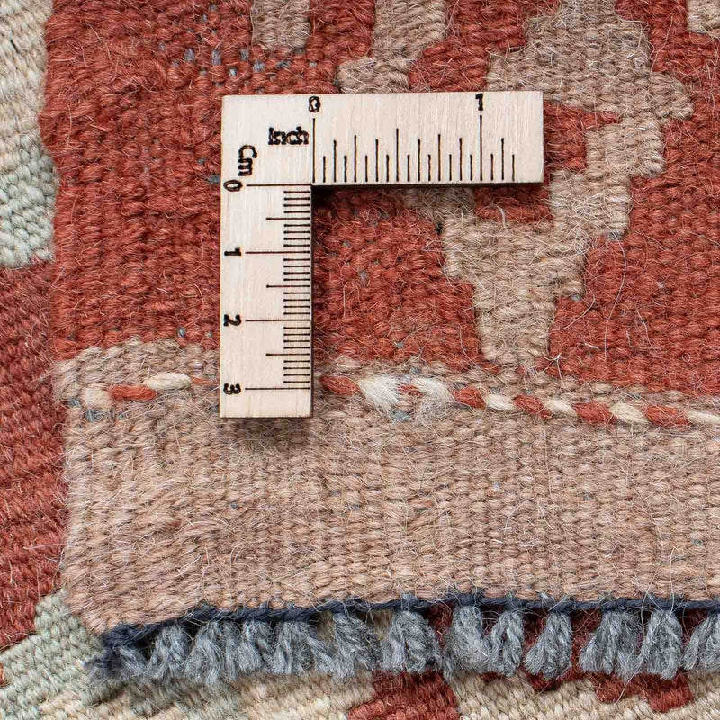 Loper Kelim tapijt - Splash - 203 x 69 cm - roest