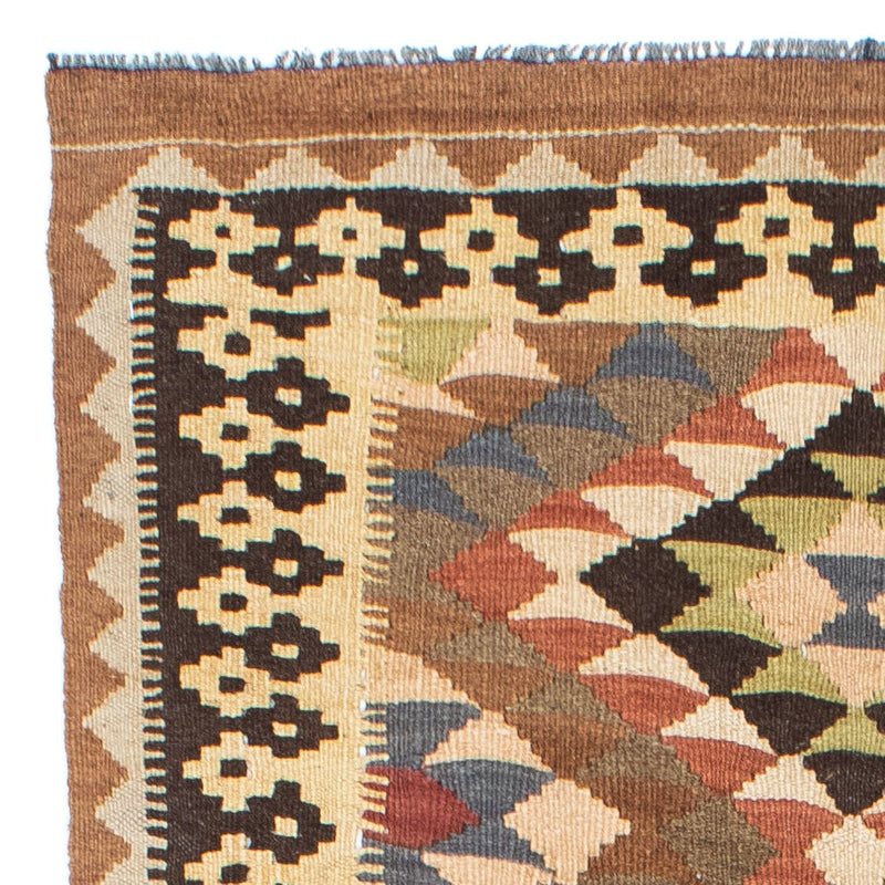 Loper Kelim tapijt - Oosters - 207 x 85 cm - lichtbruin