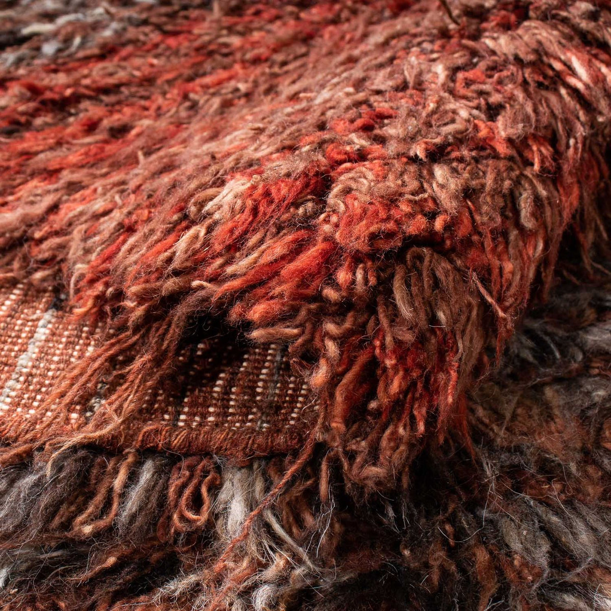 Hoogpolig tapijt - 255 x 173 cm - veelkleurig