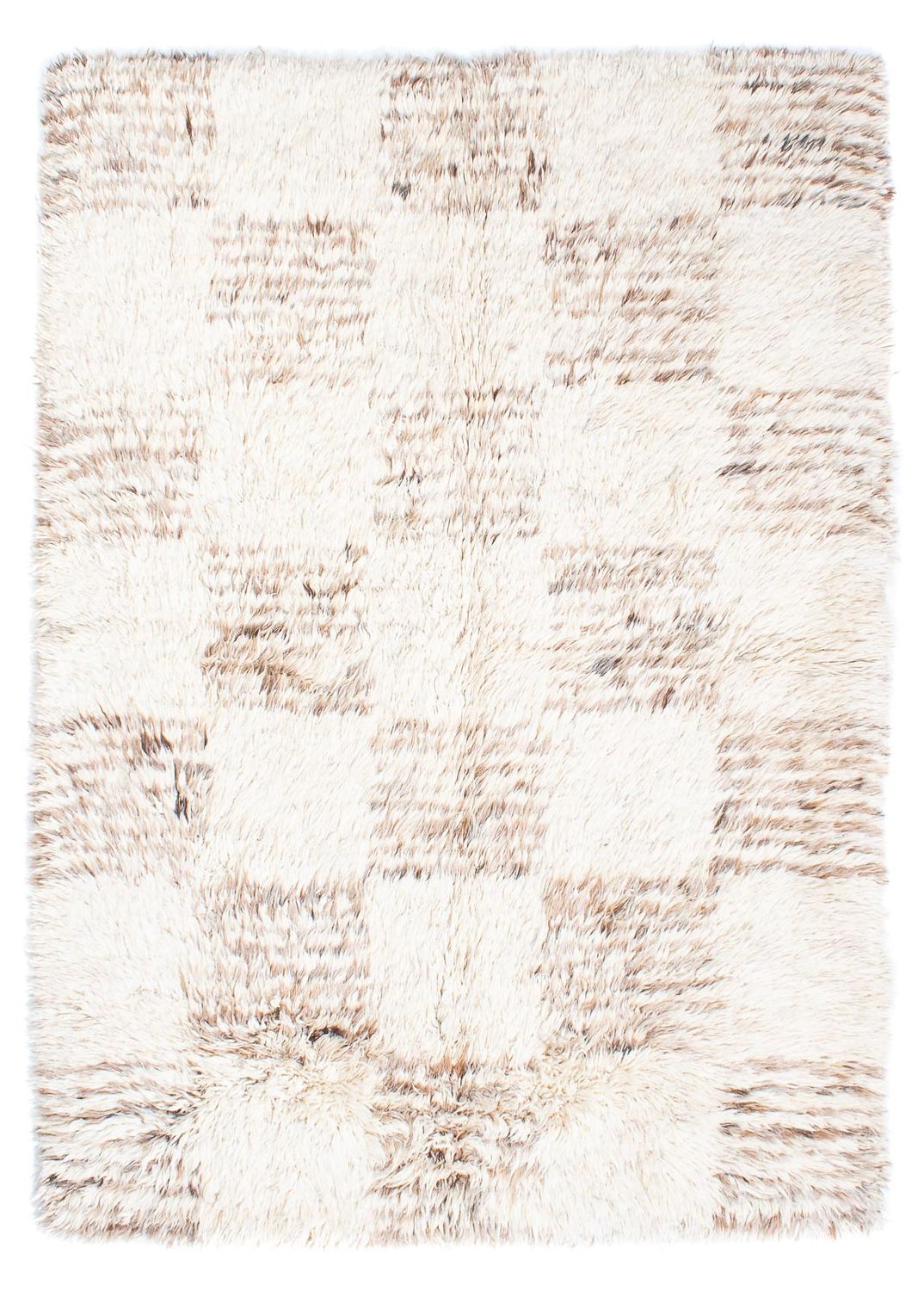Hoogpolig tapijt - 243 x 172 cm - beige