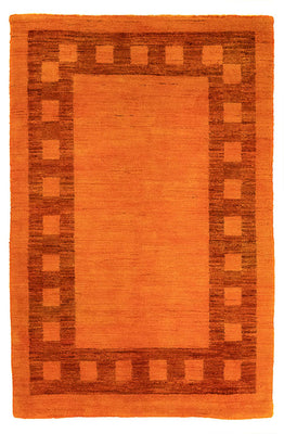 Gabbeh tapijt - Indus - 123 x 79 cm - oranje