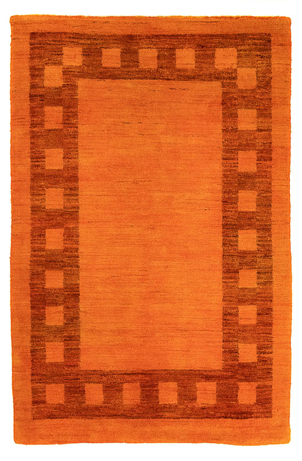 Gabbeh tapijt - Indus - 123 x 79 cm - oranje