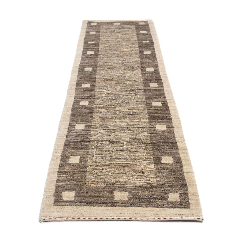 Loper Gabbeh tapijt - Perzisch - 300 x 74 cm - beige