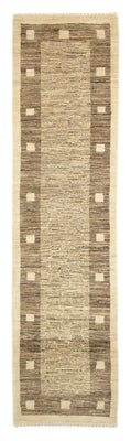 Loper Gabbeh tapijt - Indus - 300 x 74 cm - grijs