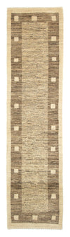 Indo Gabbeh Tapijt 74x300cm - Wollen tapijt - Loper / Grijs / 74 x 300 cm Loper