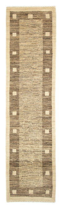 Loper Gabbeh tapijt - Indus - 300 x 74 cm - grijs