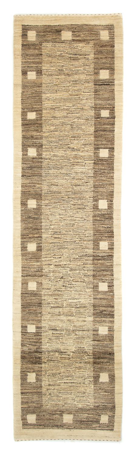 Loper Gabbeh tapijt - Indus - 300 x 74 cm - grijs