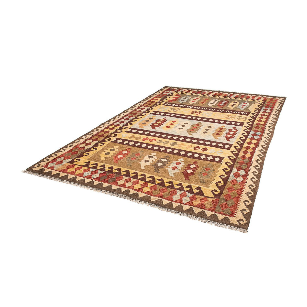 Kelim tapijt - Splash - 296 x 197 cm - veelkleurig