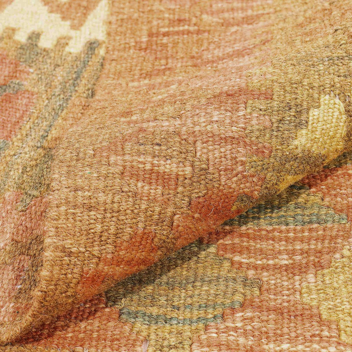 Kelim tapijt - Splash - 294 x 207 cm - bruin