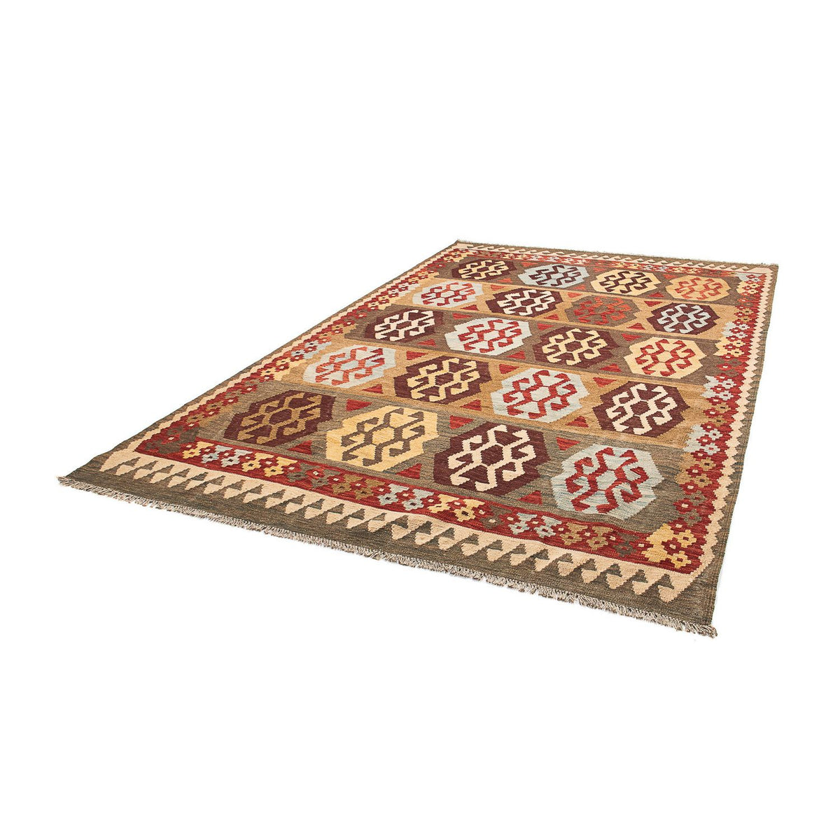 Kelim tapijt - Splash - 298 x 199 cm - veelkleurig