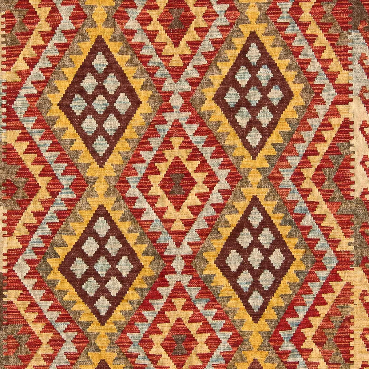 Kelim tapijt - Splash - 289 x 208 cm - veelkleurig