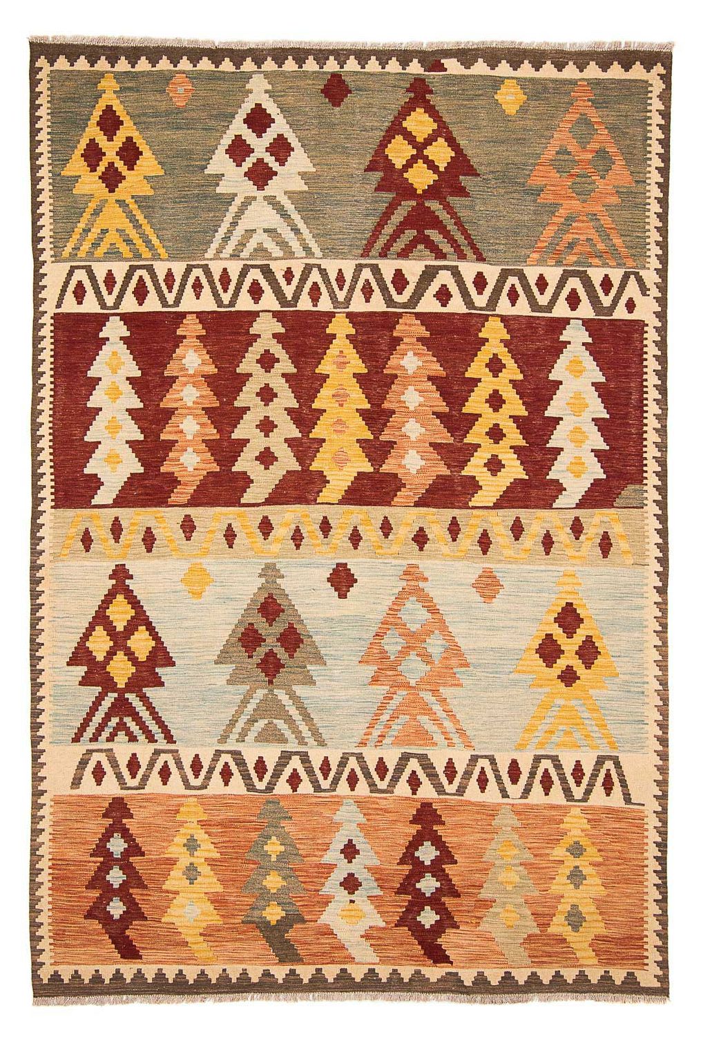 Kelim tapijt - Splash - 295 x 194 cm - veelkleurig