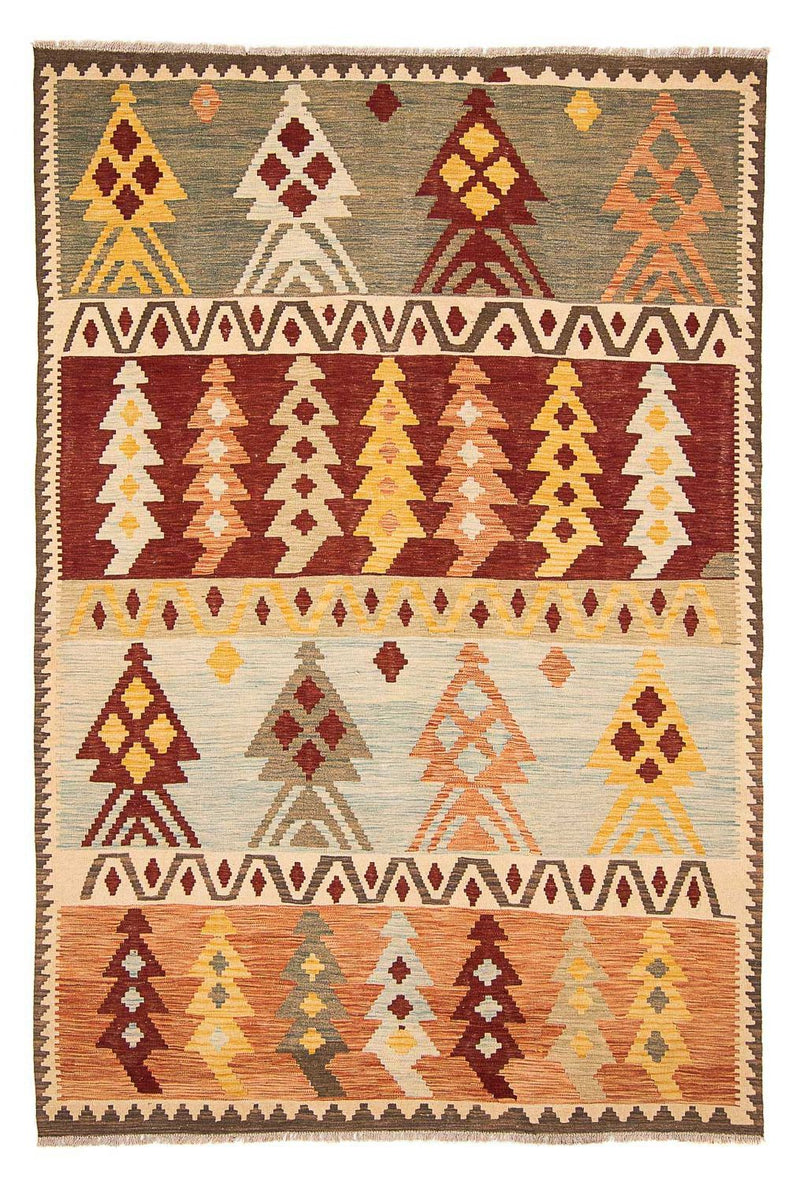 Kelim tapijt - Splash - 295 x 194 cm - veelkleurig