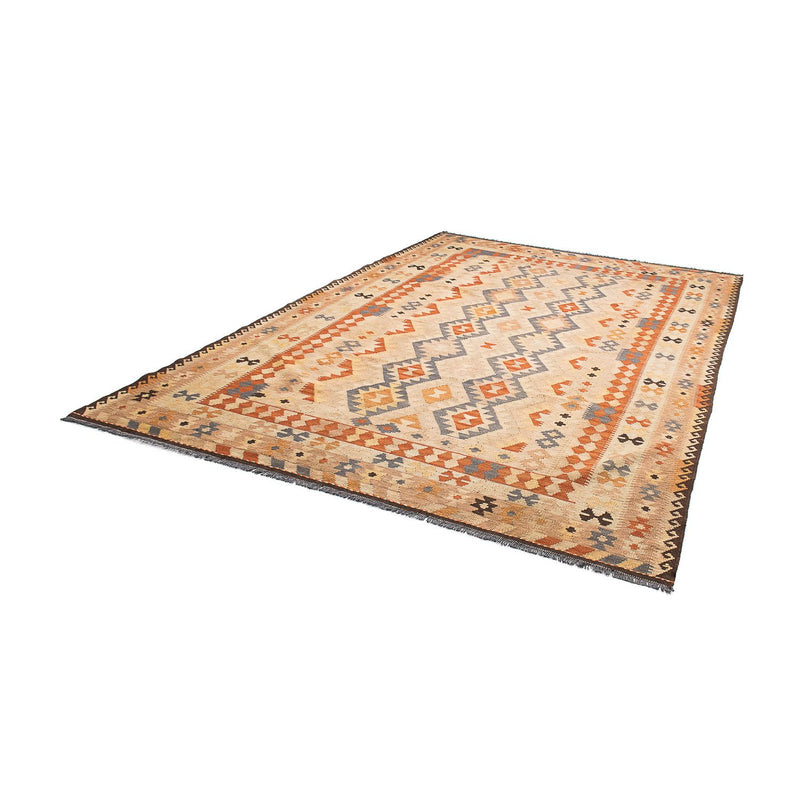 Kelim tapijt - Splash - 293 x 200 cm - lichtbruin