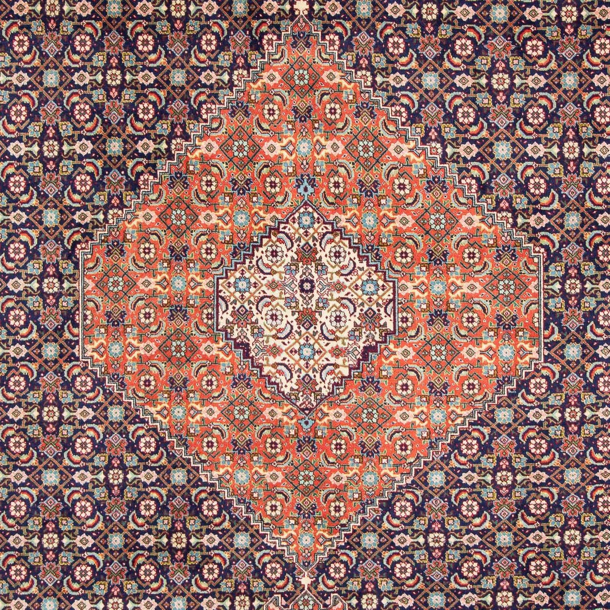 Perzisch tapijt - Tabriz - 309 x 209 cm - donkerblauw