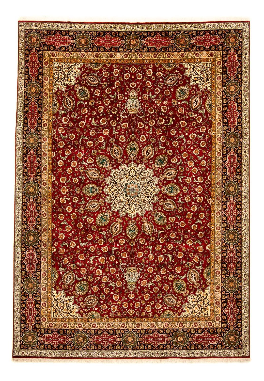 Perzisch tapijt - Tabriz - 350 x 250 cm - donkerrood