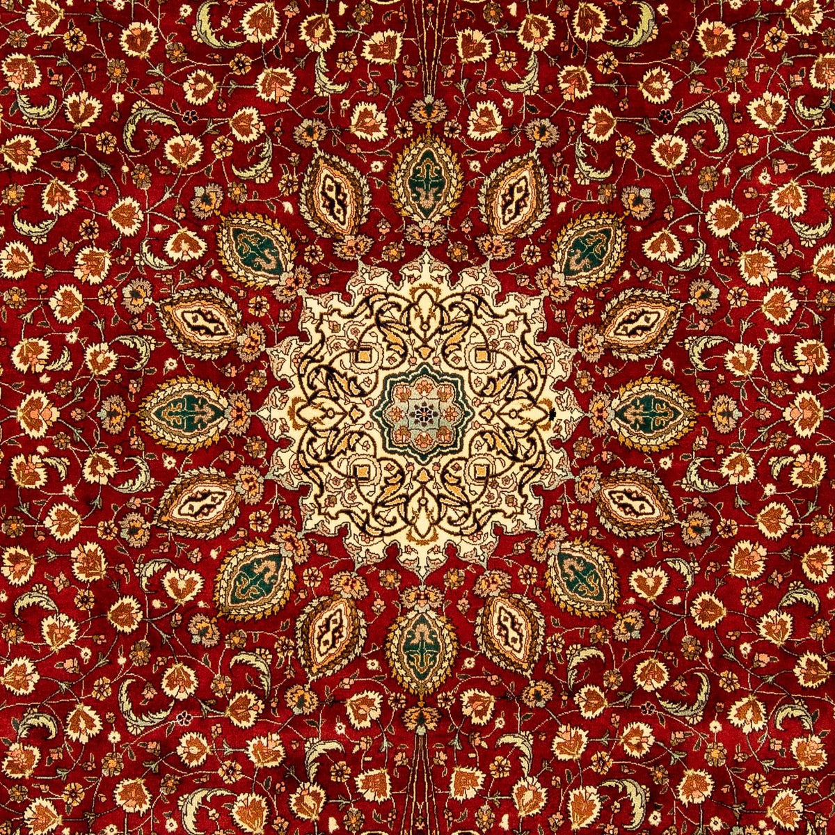 Perzisch tapijt - Tabriz - 350 x 250 cm - donkerrood