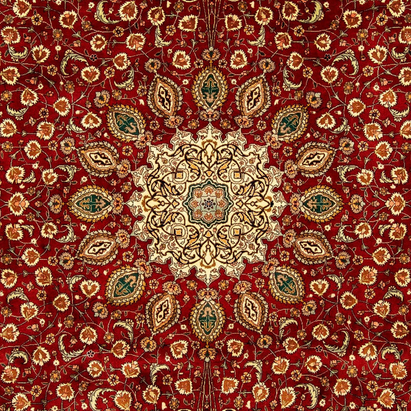 Perzisch tapijt - Tabriz - 350 x 250 cm - donkerrood