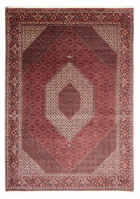 Perzisch tapijt - Bijar - 344 x 254 cm - licht rood