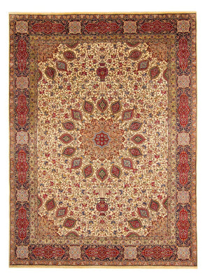Perzisch tapijt - Tabriz - Royal - 393 x 290 cm - lichtbruin