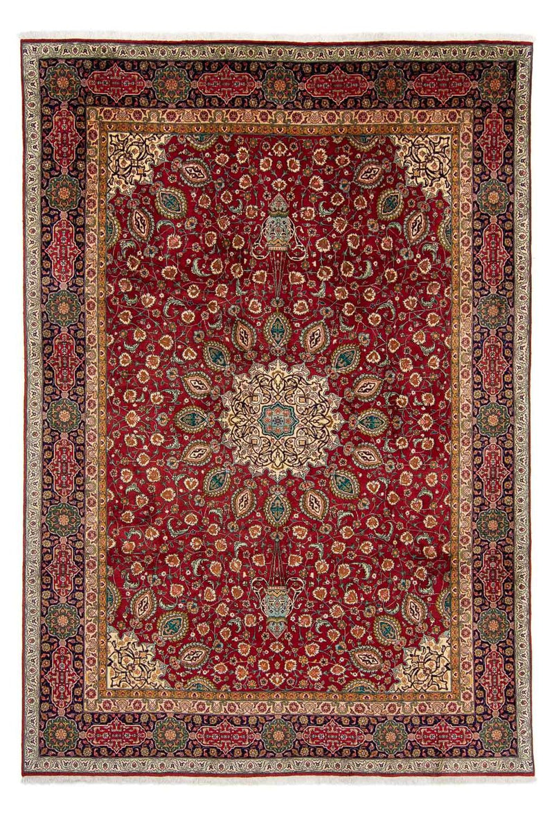 Perzisch tapijt - Tabriz - Royal - 349 x 243 cm - donkerrood