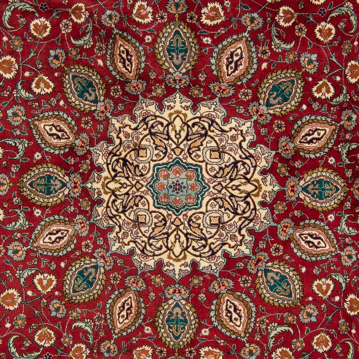 Perzisch tapijt - Tabriz - Royal - 349 x 243 cm - donkerrood