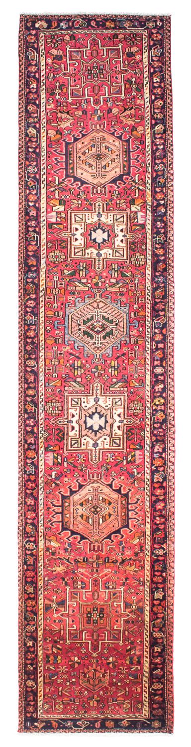 Loper Perzisch Tapijt - Nomadisch - 386 x 83 cm - rood