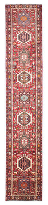 Loper Perzisch Tapijt - Nomadisch - 390 x 77 cm - rood
