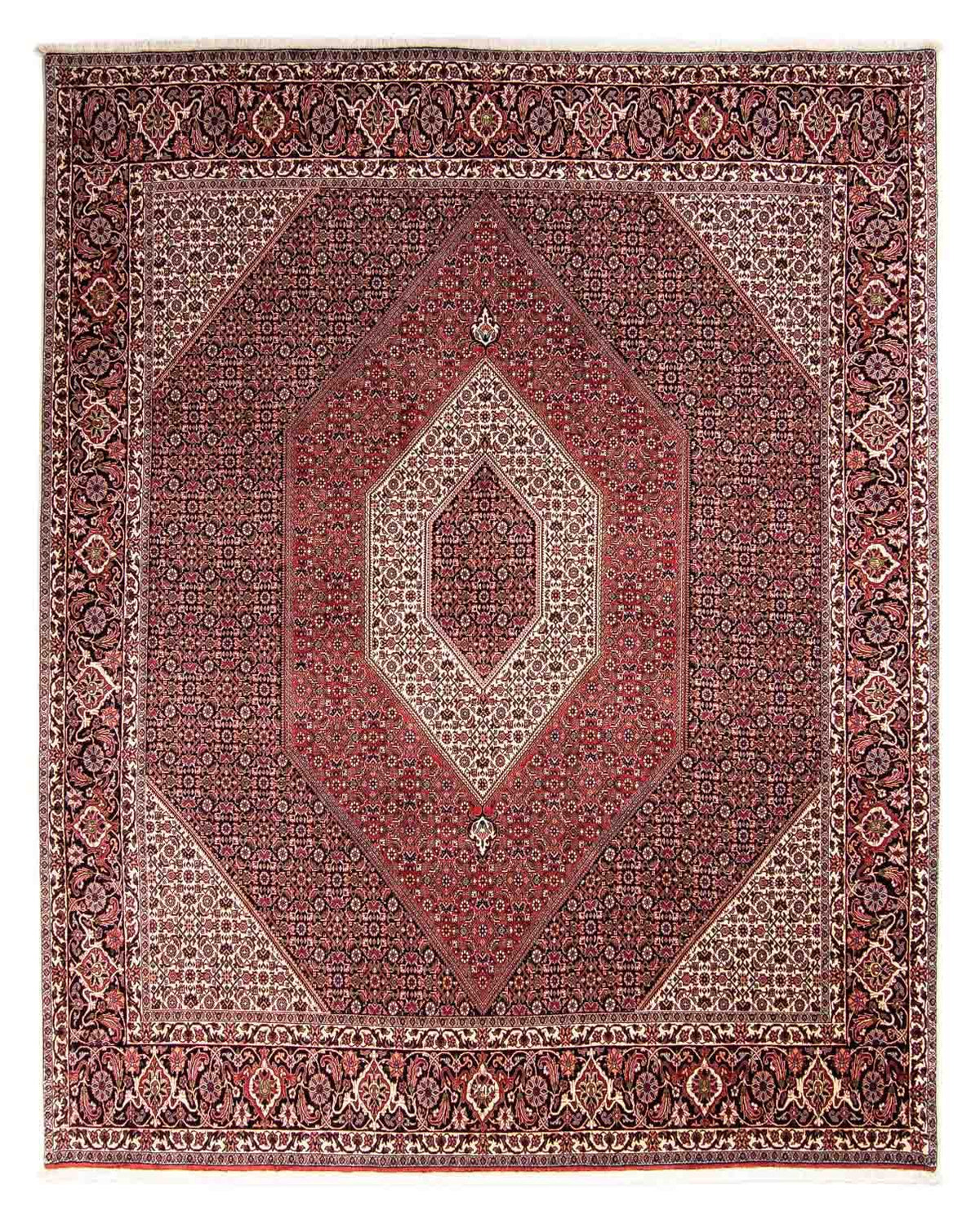 Perzisch tapijt - Bijar - 300 x 252 cm - licht rood